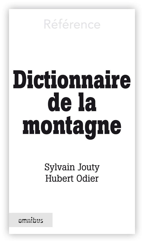 Dictionnaire de la montagne