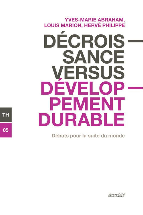 Décroissance versus développement durable